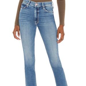 MOTHER Mid Rise Dazzler Ankle Fray in Riding The Cliffside